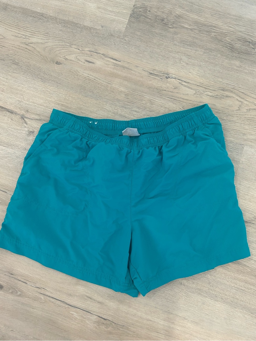 Women’s Teal Athletic Shorts with Elastic Waist